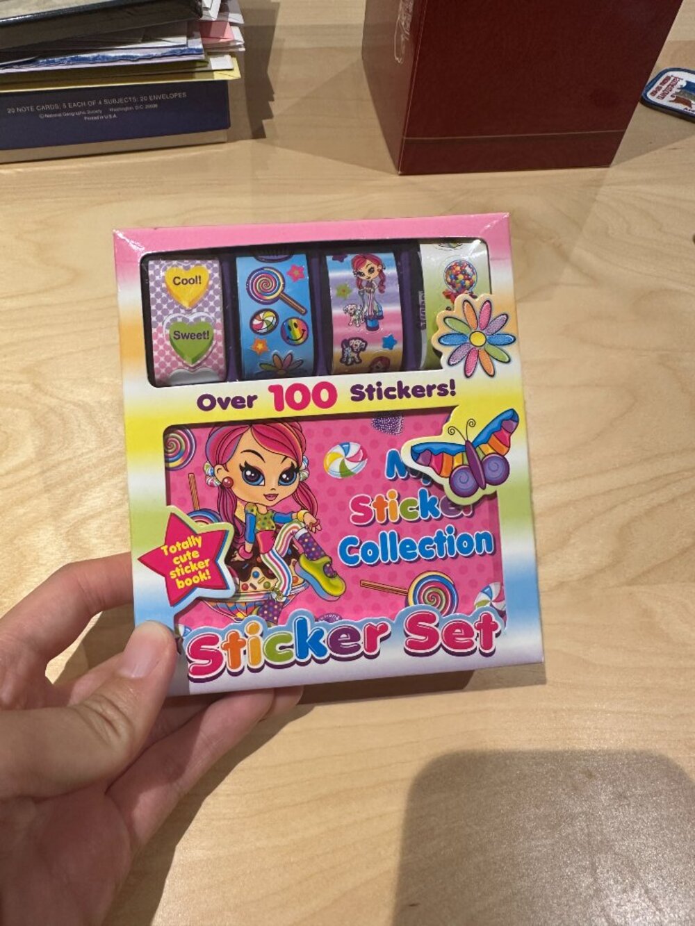NEW Lisa Frank Sticker Set with over 100 stickers and mini sticker album